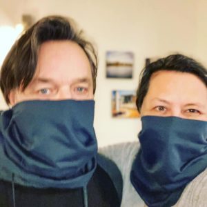Alex und ich mit schwarzem Urbandoo-Loop