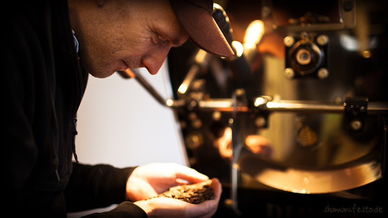 Frisch ger&ouml;steter Kaffee riecht so gut